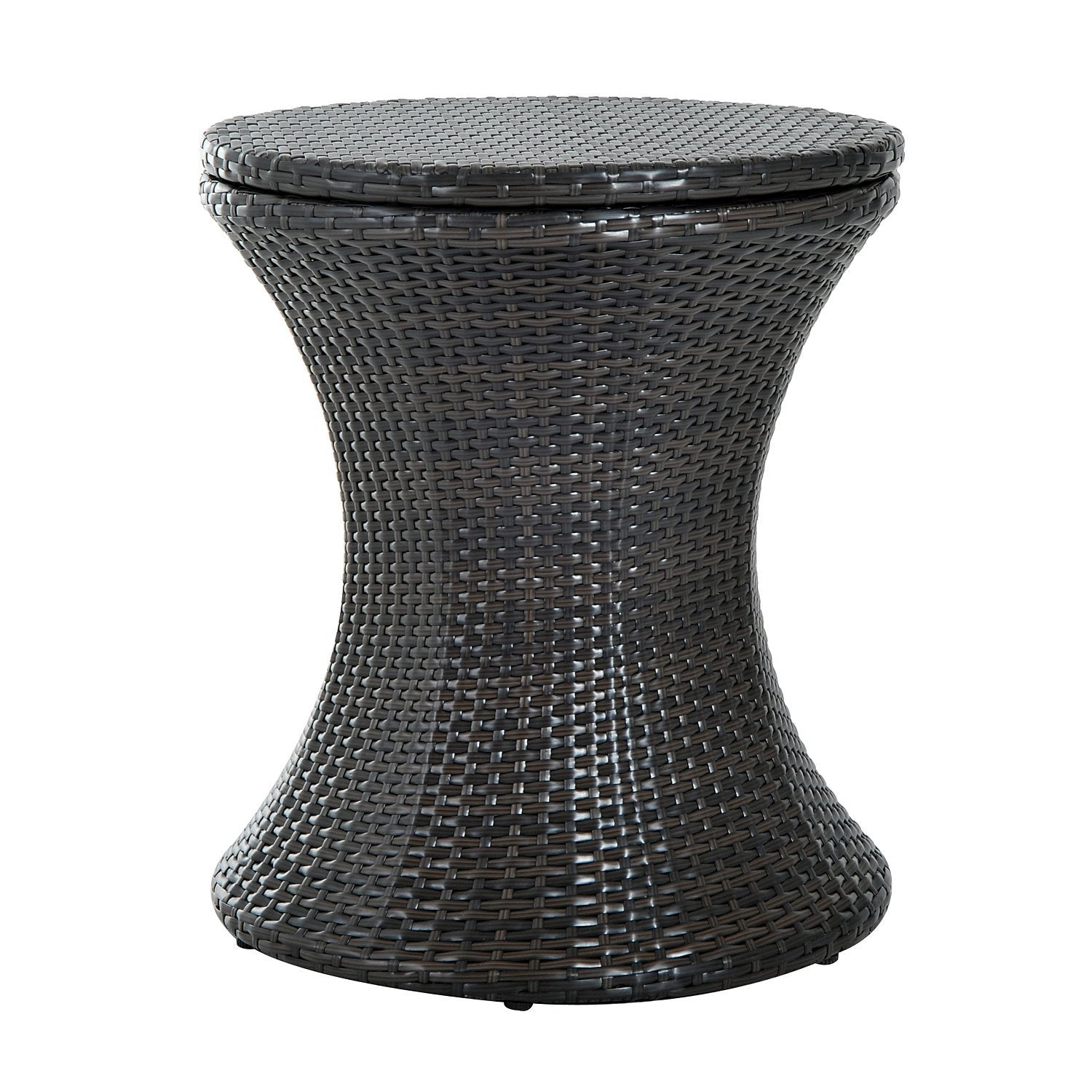 Outsunny Pe Rattan Ice Bucket Table, Outdoor Liftable Beer Cooler