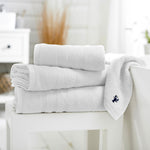 Kaleidoscope 550gm Combed 100% Cotton Towels | Bath Sheet | White