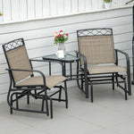 2-person Outdoor Glider Rocker Chair