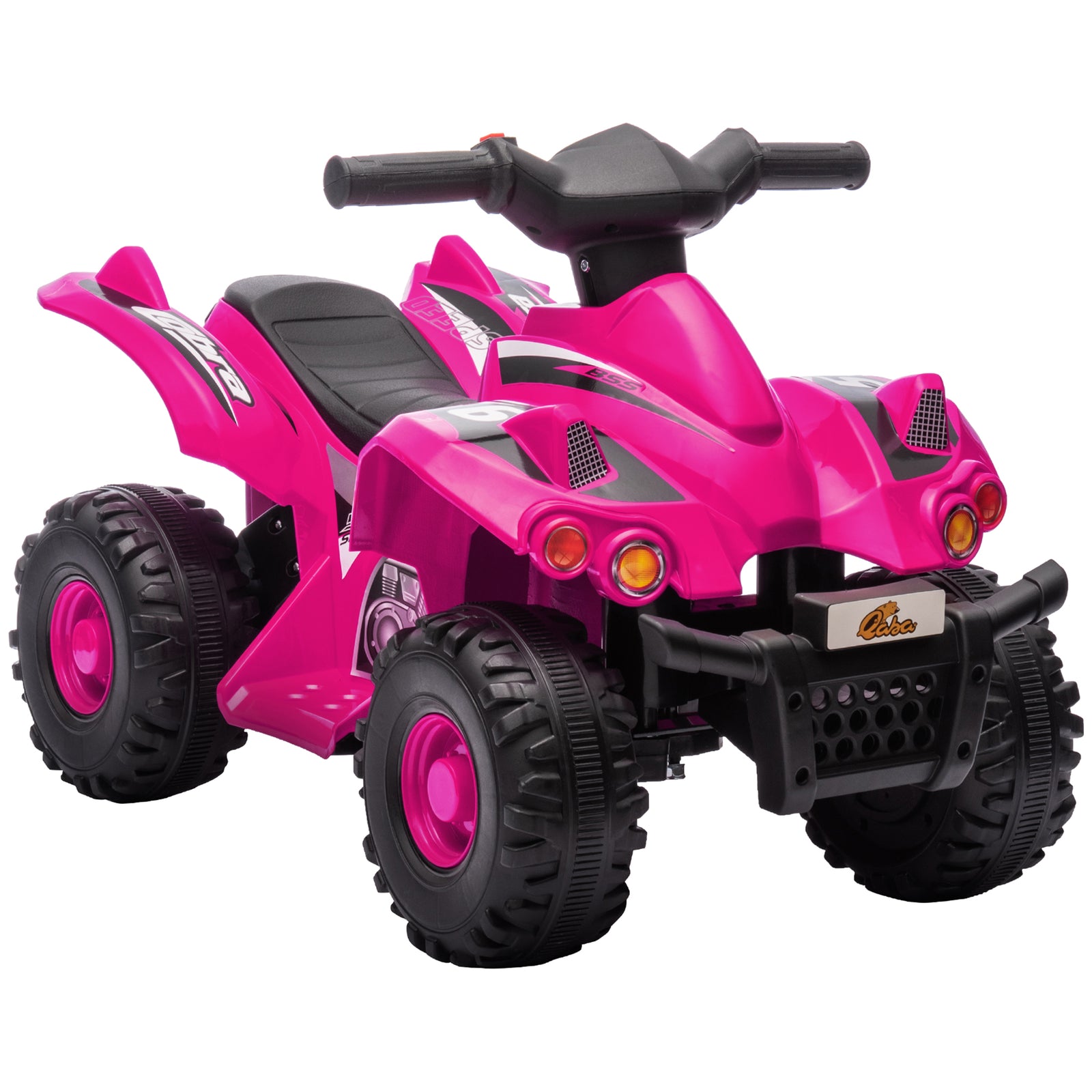 6v Kids Electric Quad Bike With Music, Forward Function | Pink