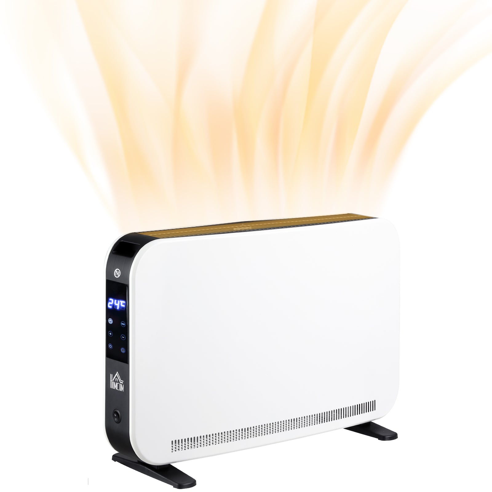 Portable Convector Heater With 24h Timer White