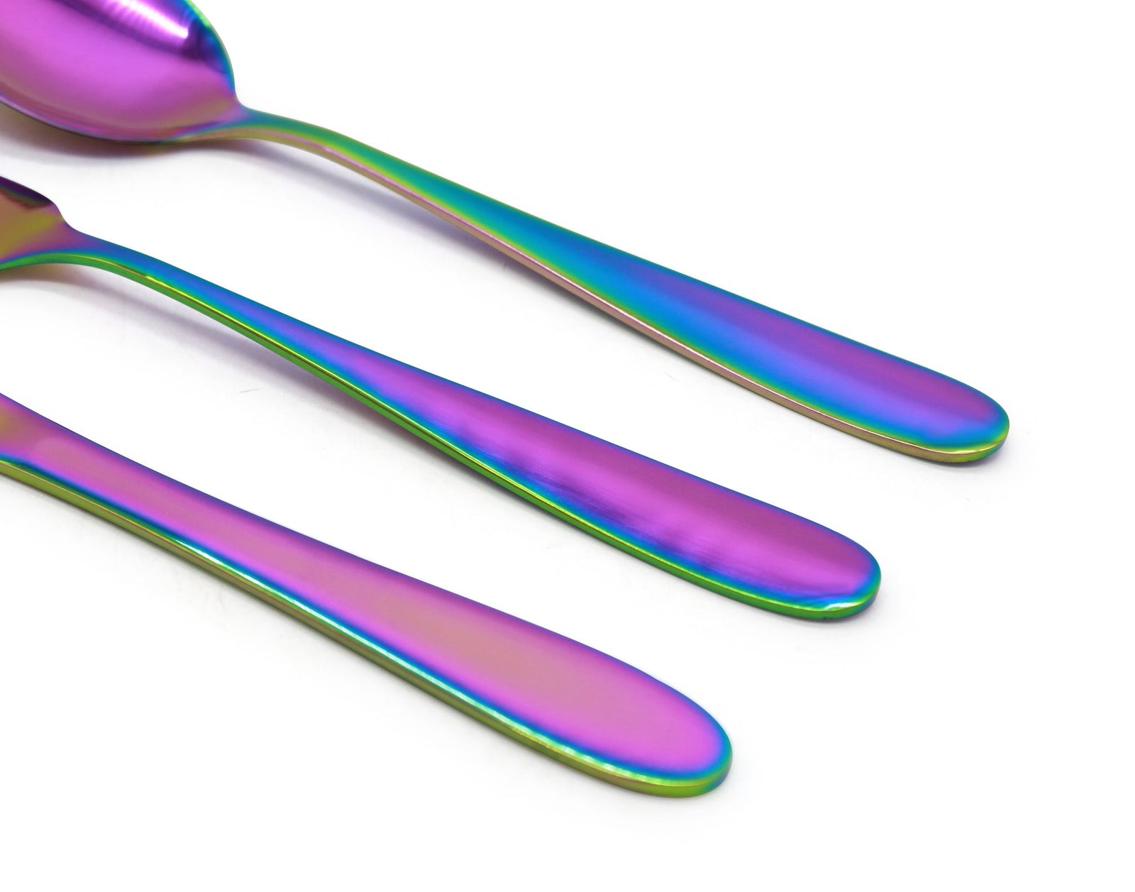 Cutlery Sets Rainbow Ss Light Spoon Fork 24 Piece Set