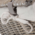 Wicker Grey Wash Finish Storage Basket | Small | Gray