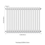 5036 Btu Horizontal 3 Column Radiator