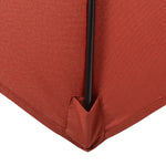 2m Parasol Patio Umbrella With 6 Ribs | Red