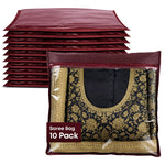 Saree & Garment Storage Bags With Clear Window Pack Of 10