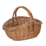 Wicker Traditional Cookery Shopper Basket | Brown
