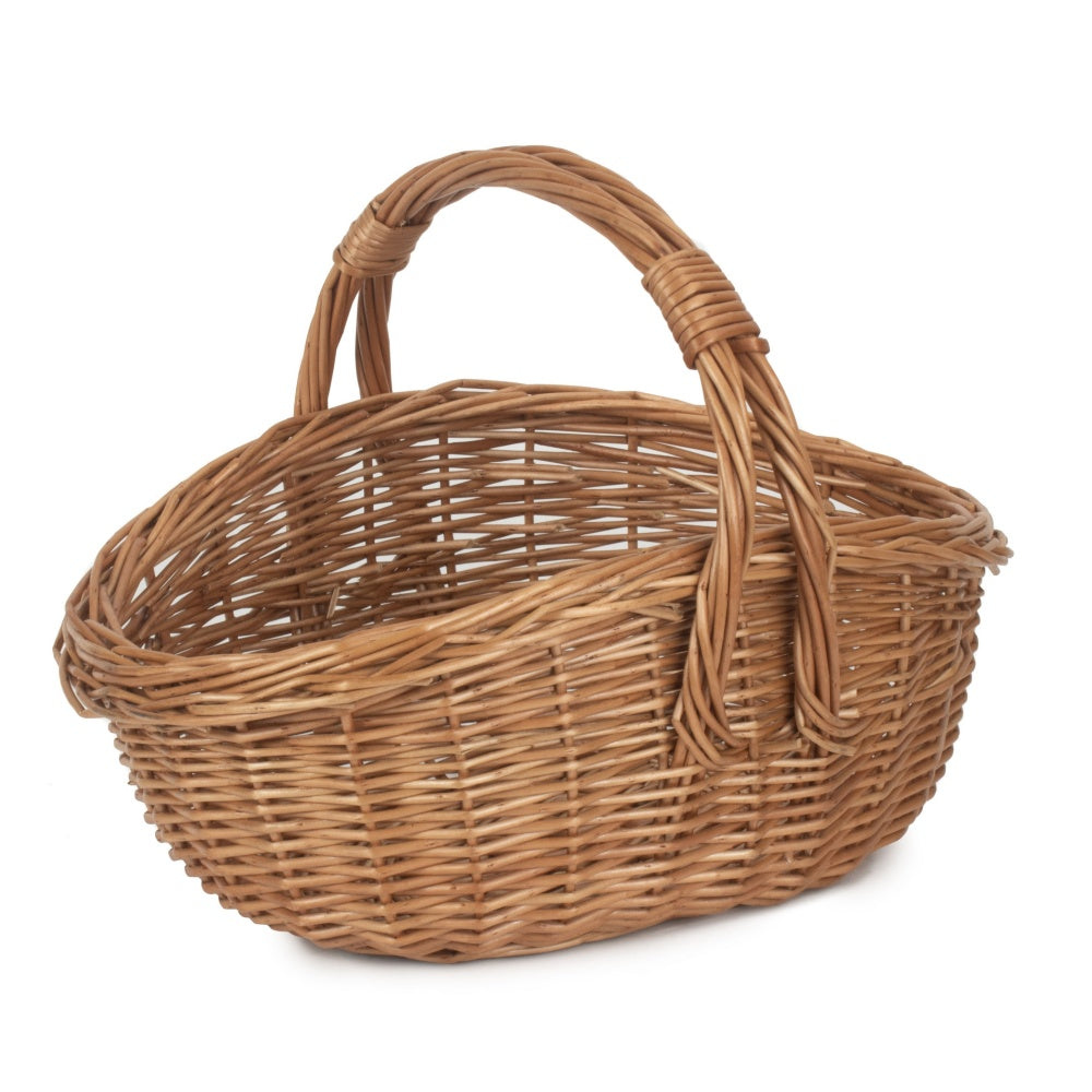 Wicker Traditional Cookery Shopper Basket | Brown