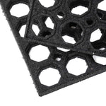 Rubber Ring Entrance Doormat | 40 x 60cm | Black