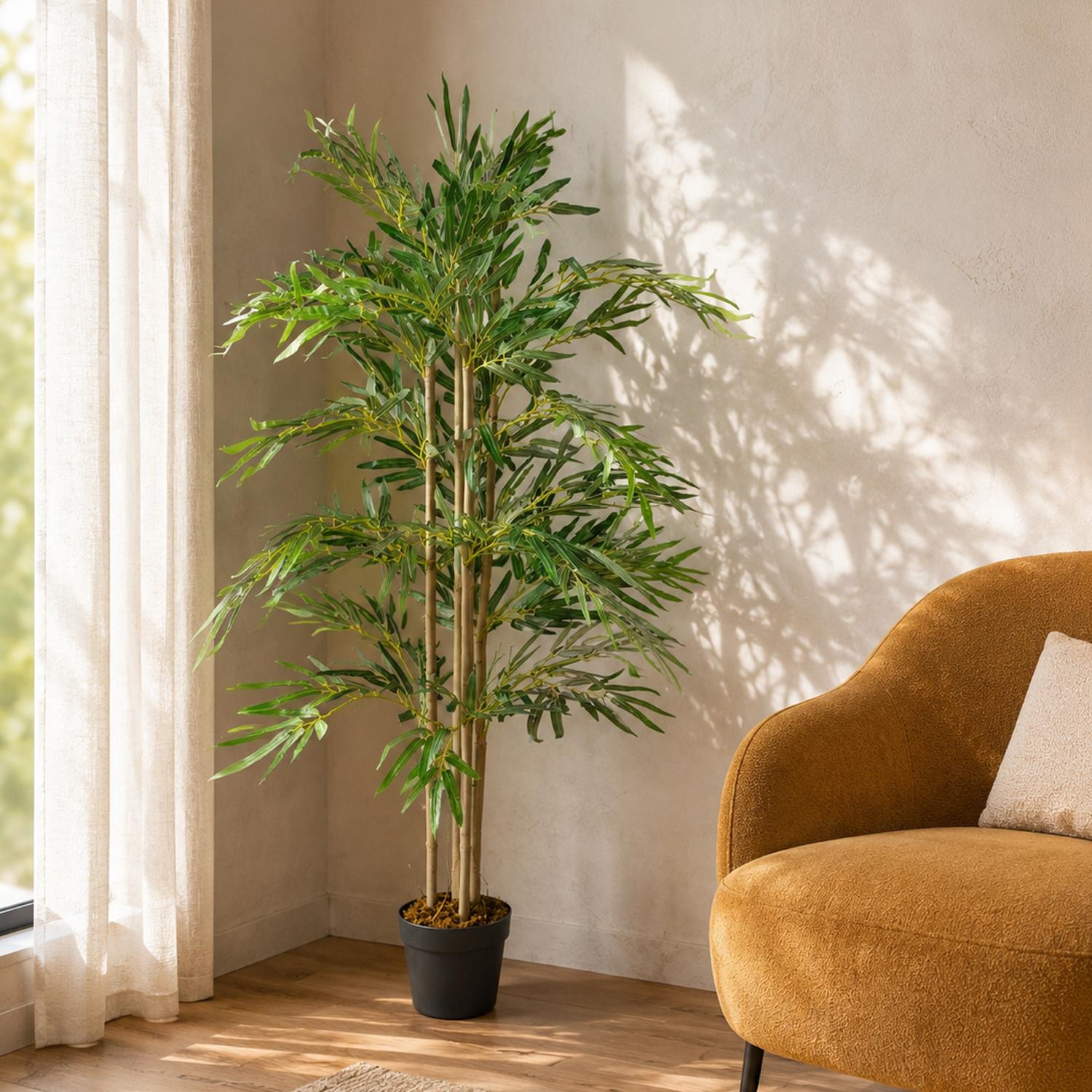 120cm Artificial Bamboo Plants Trees Natural Green