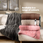 Electric Heated Blanket Sand Micro Fleece With 9 Heat Settings