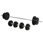 65kg Adjustable Dumbbell And Barbell Set | Black