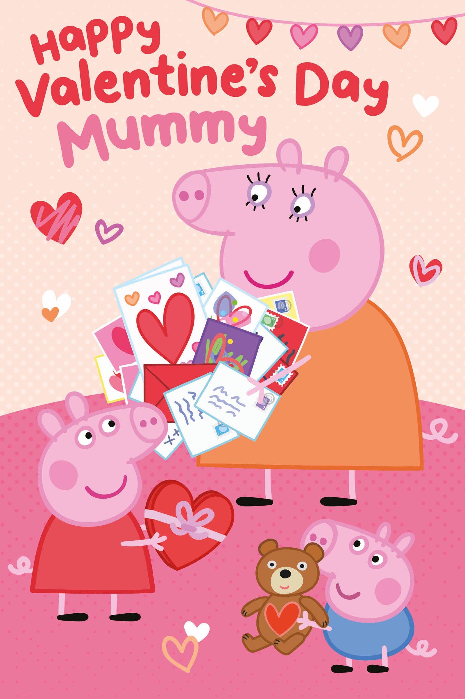 Peppa Pig Mummy' Valentine's Day Card Official Product