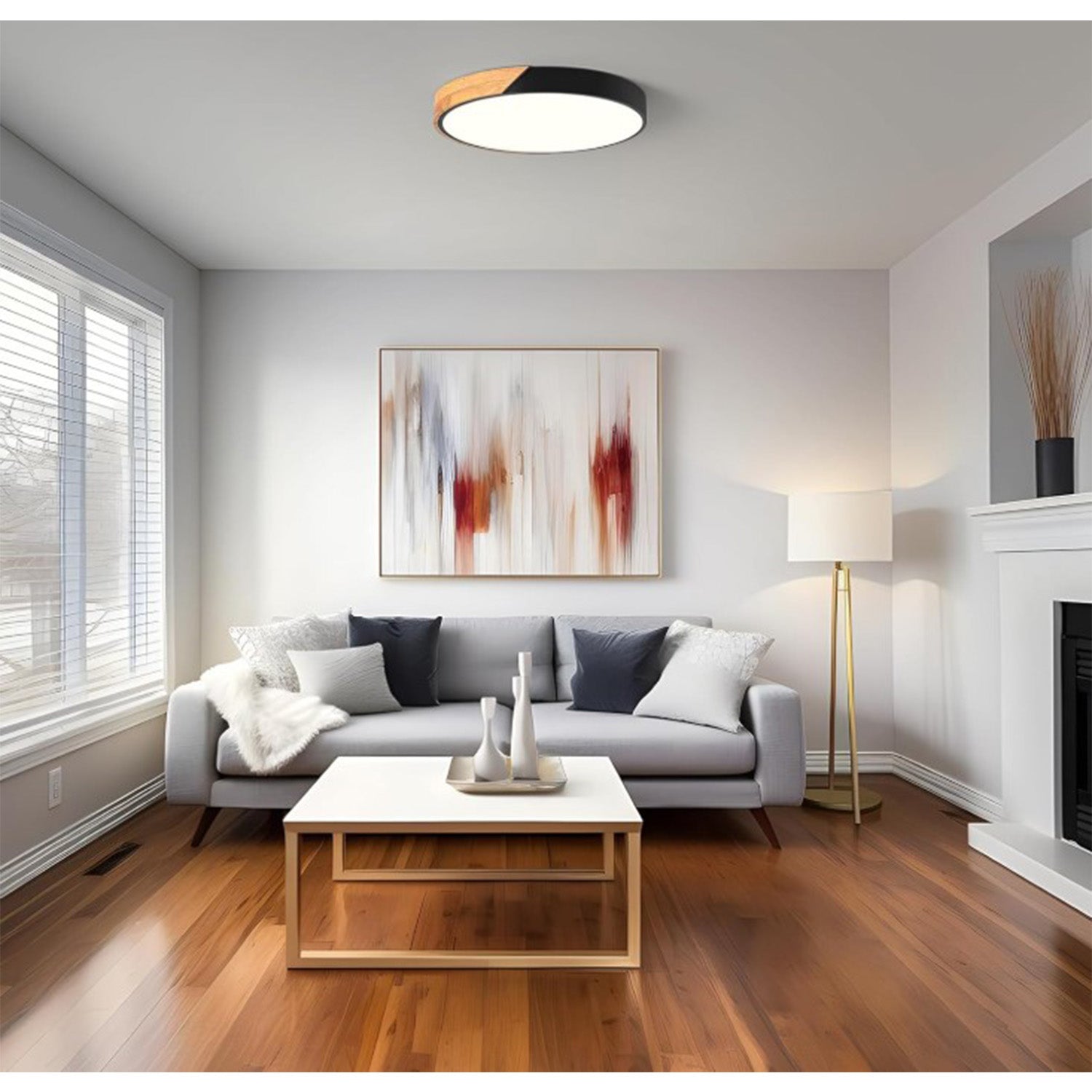 Bath Plus TB+ Modern Minimalist Round Led Ceiling Light