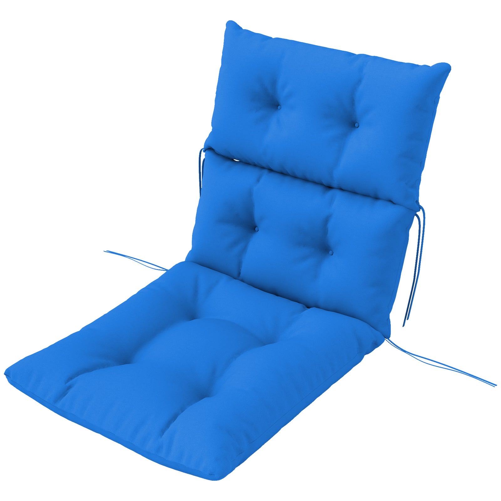 Adirondack Chair Cushion Rocking Chair Cushion W/ Ties | Blue