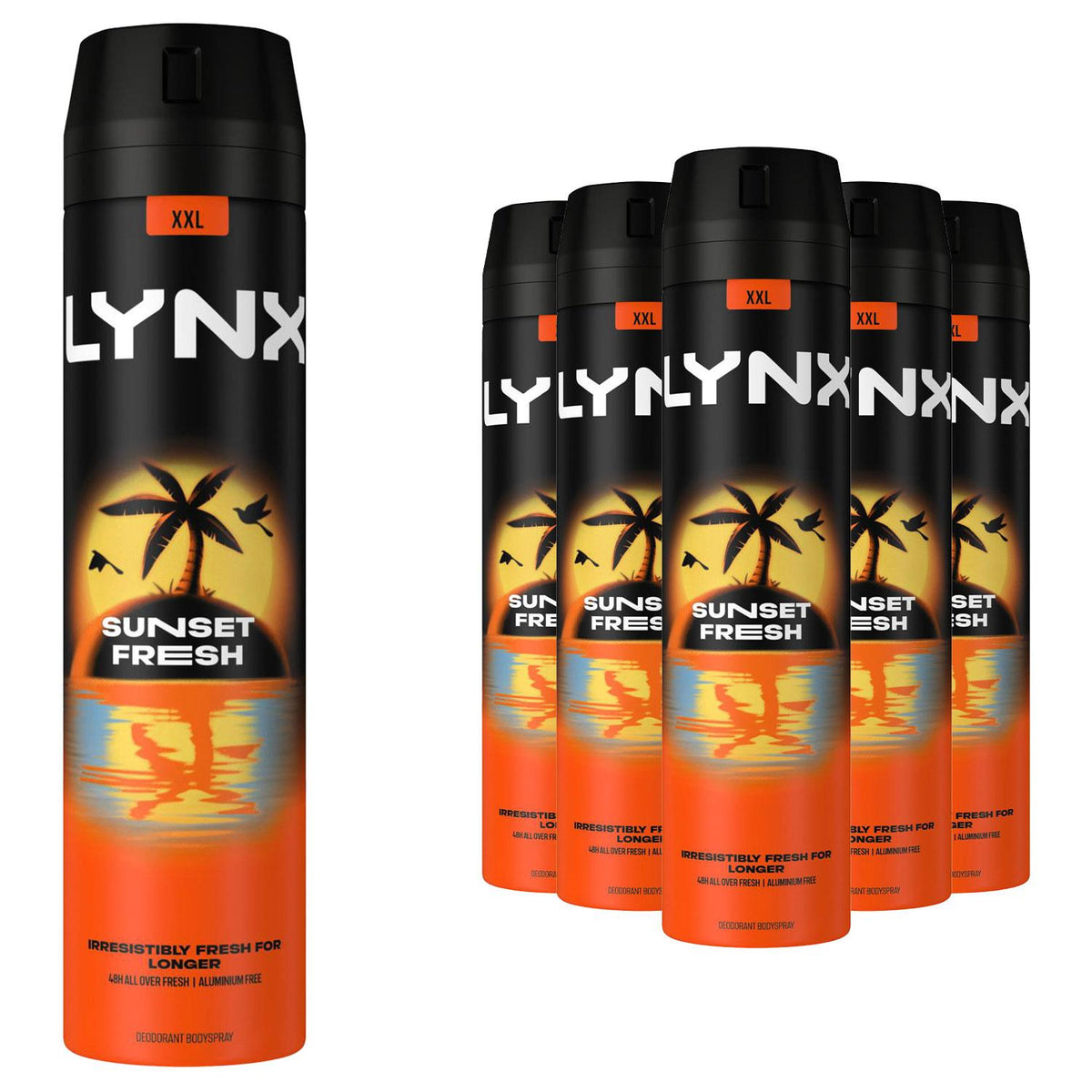 Sunset Fresh Deodorant Body Spray 48h Fresh 250ml | Set of 18