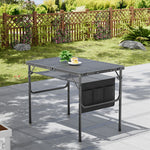 Black Aluminium Alloy Camping Table