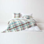 Tartan 100% Cotton Falun Throw With Tassels | 255cm x 360cm | Green