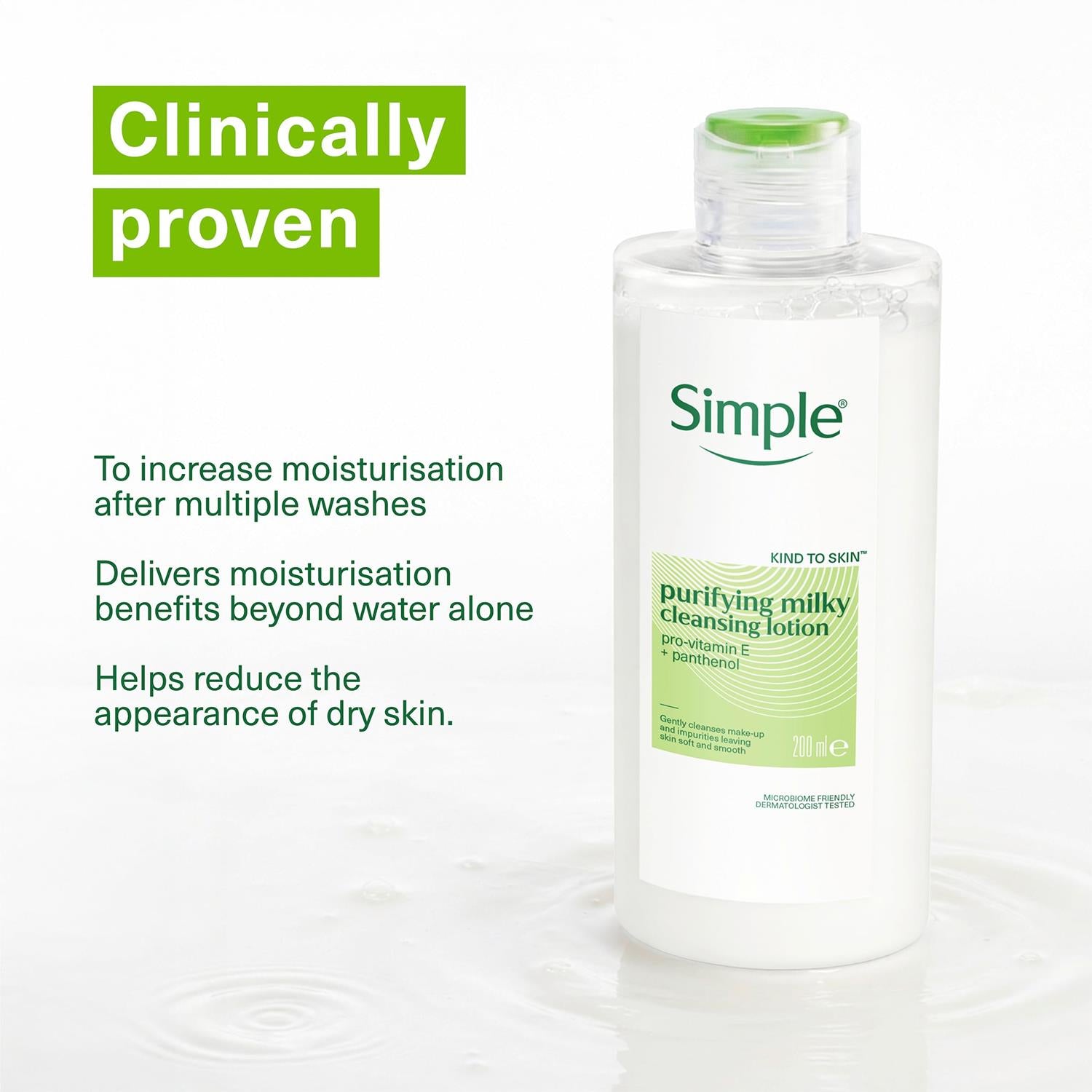 Simple Purifying Cleansing Lotion 200ml & Soothing Toner Bundle