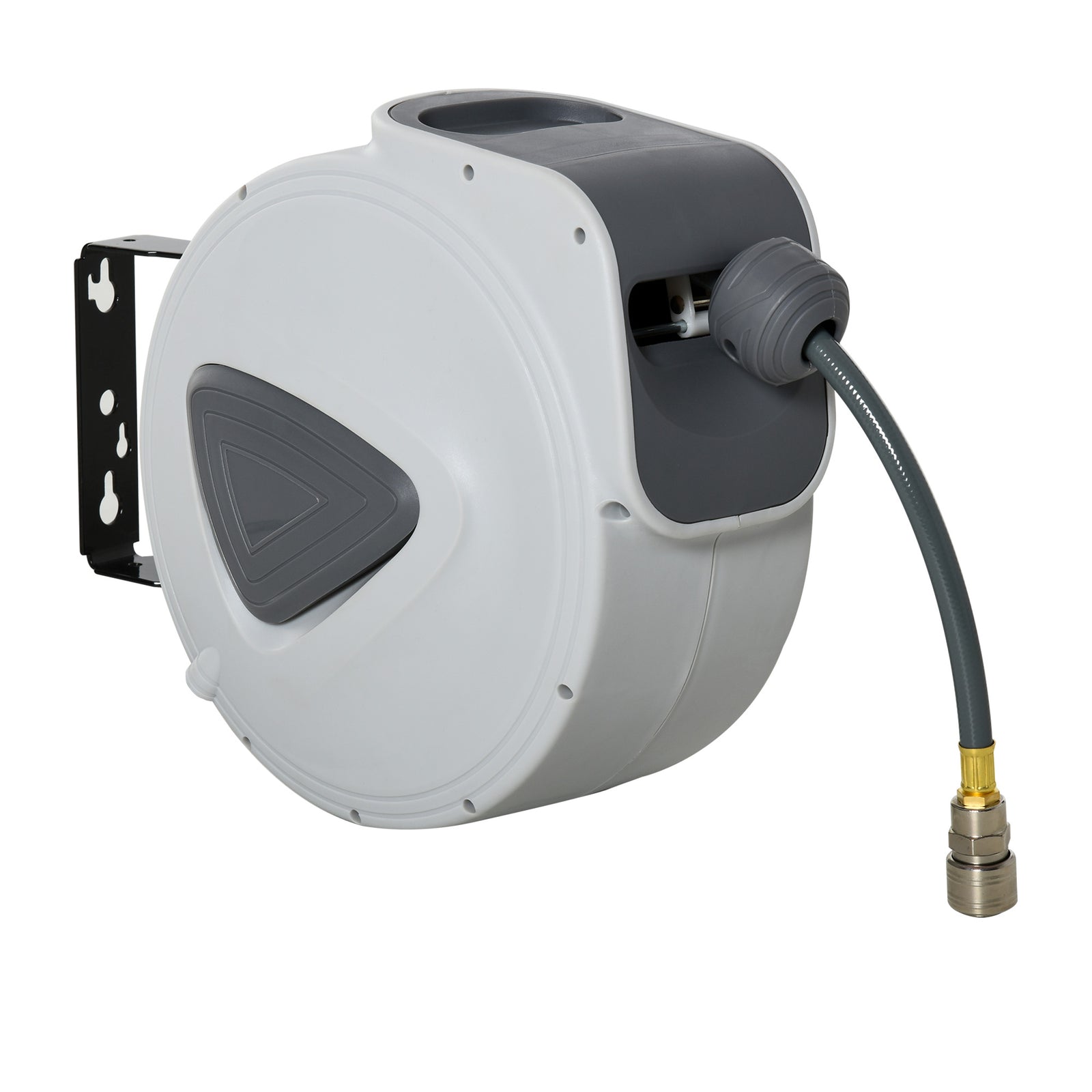 Retractable Air Hose Reel, Wall Mounted | Medium | Grey