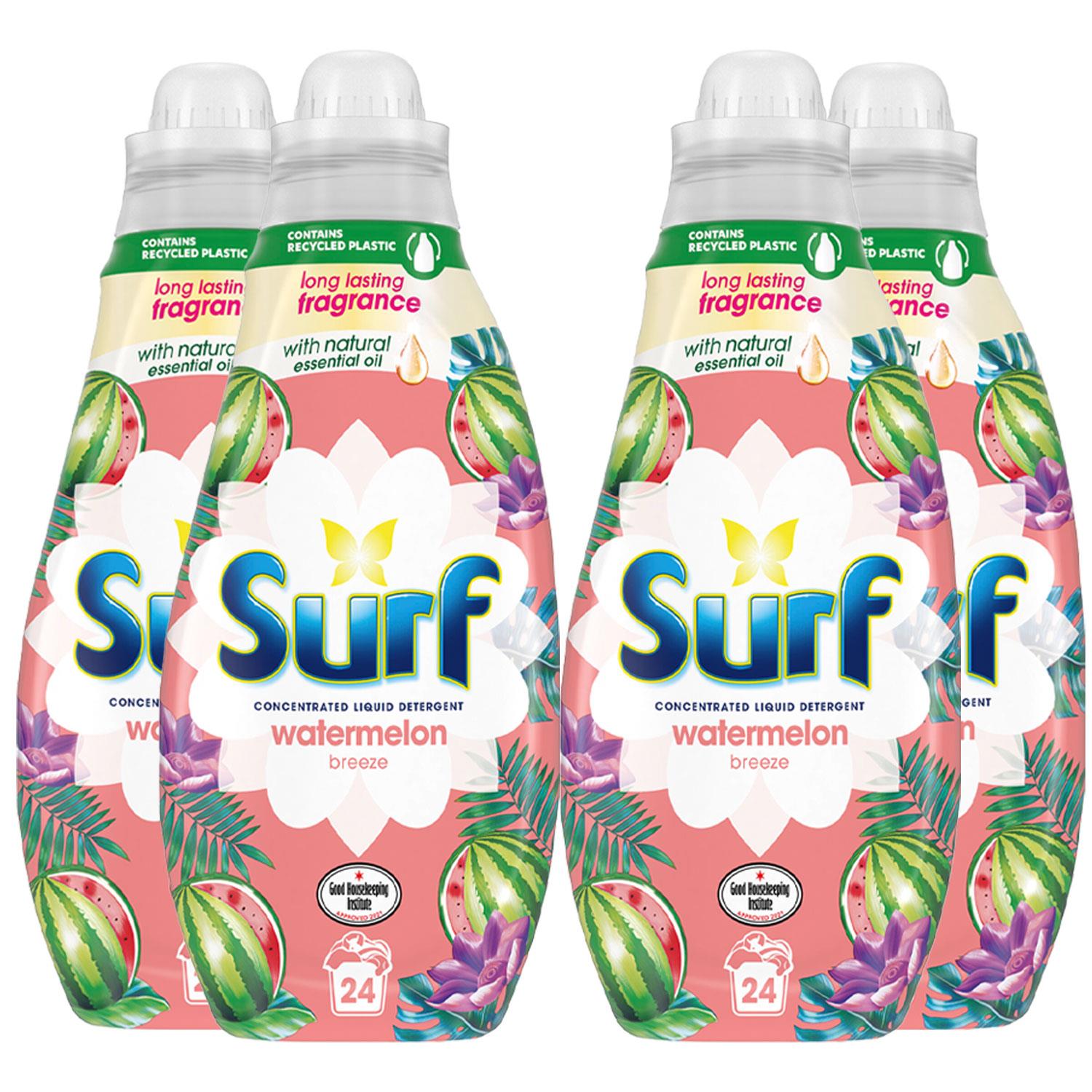 Watermelon Breeze Lasting Fragrance Liquid Detergent 648ml | Set of 4