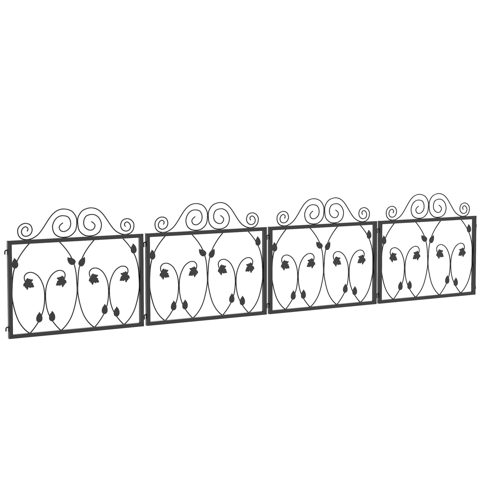 4pc Garden Fence Flower Edging Animal Barrier