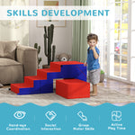 2-piece Soft Play Set, Baby Foam Climber Block For Toddler | Blue