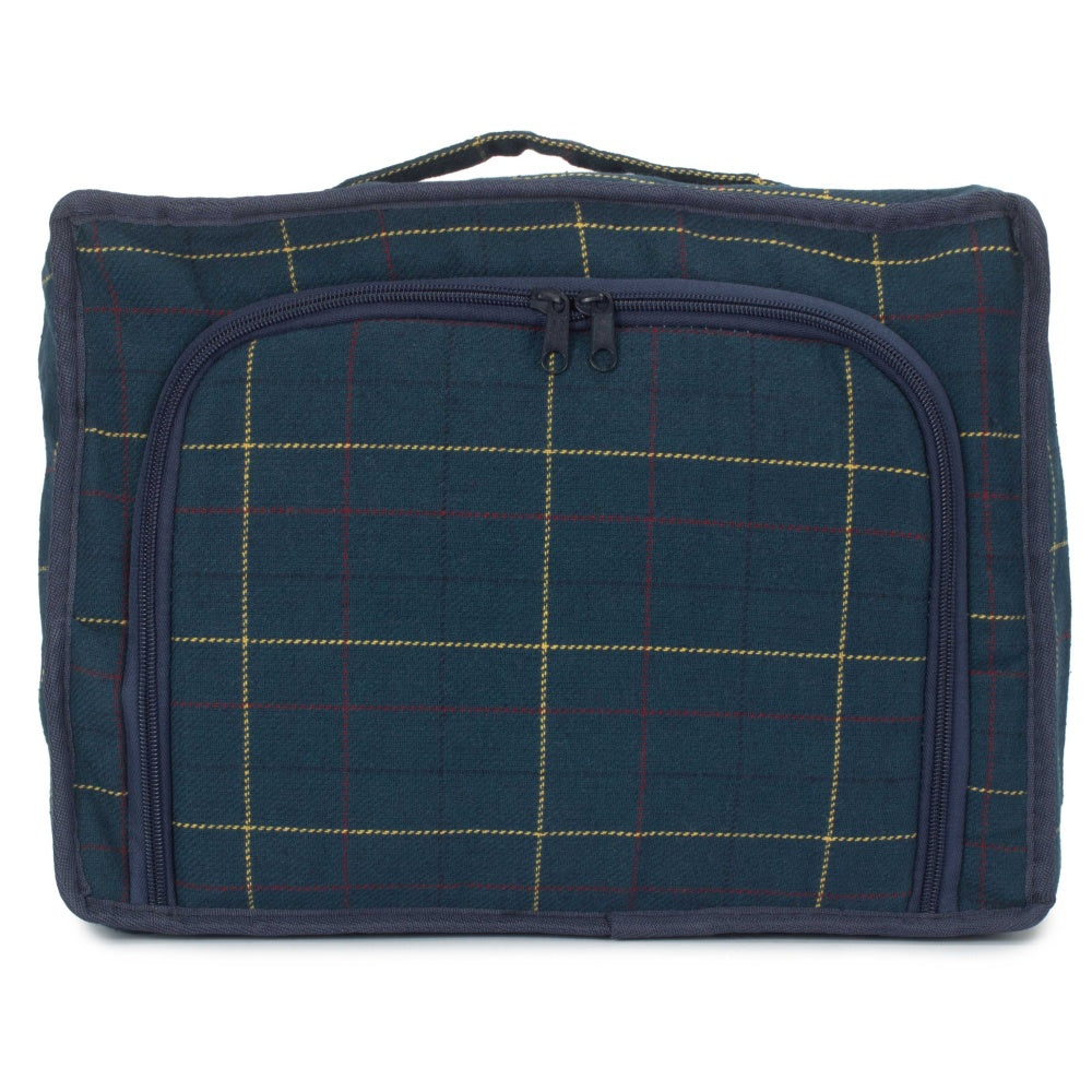 H091 Polyester Blue Tweed Cooler Picnic Bag