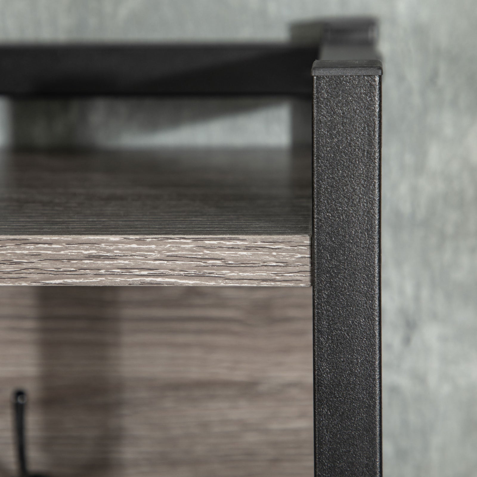 Rustic Wall-mounted Coat Rack Floating Shelf With 4 Hooks