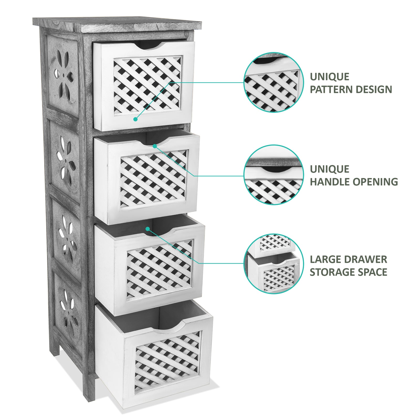 Minerva Drawer Unit - 4 Drawer