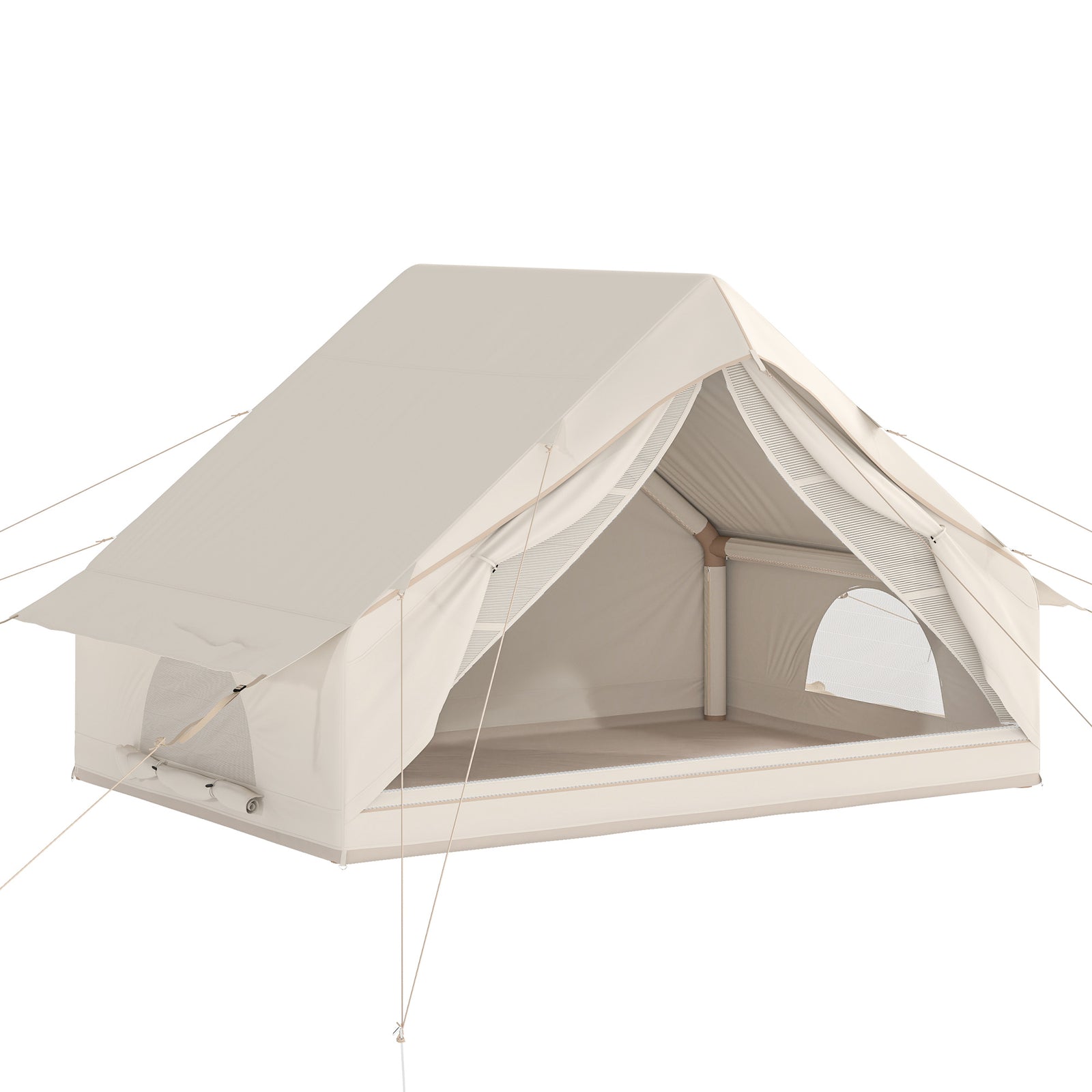 Inflatable Tent Waterproof For 2-4 Person | Beige