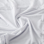 Dining Room Chair Cover Stretch Slipcover – White Polyester & Spandex Removable Seat Cover