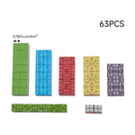 Kid-safe Magnetic Building Blocks Toy Set 63pcs Stem Educational