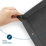 Black Valet Tray Organiser Leather Foldable Storage For Everyday Items