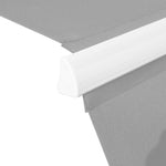 4x2.5m Retractable Manual Awning, Crank Handle | Light Grey