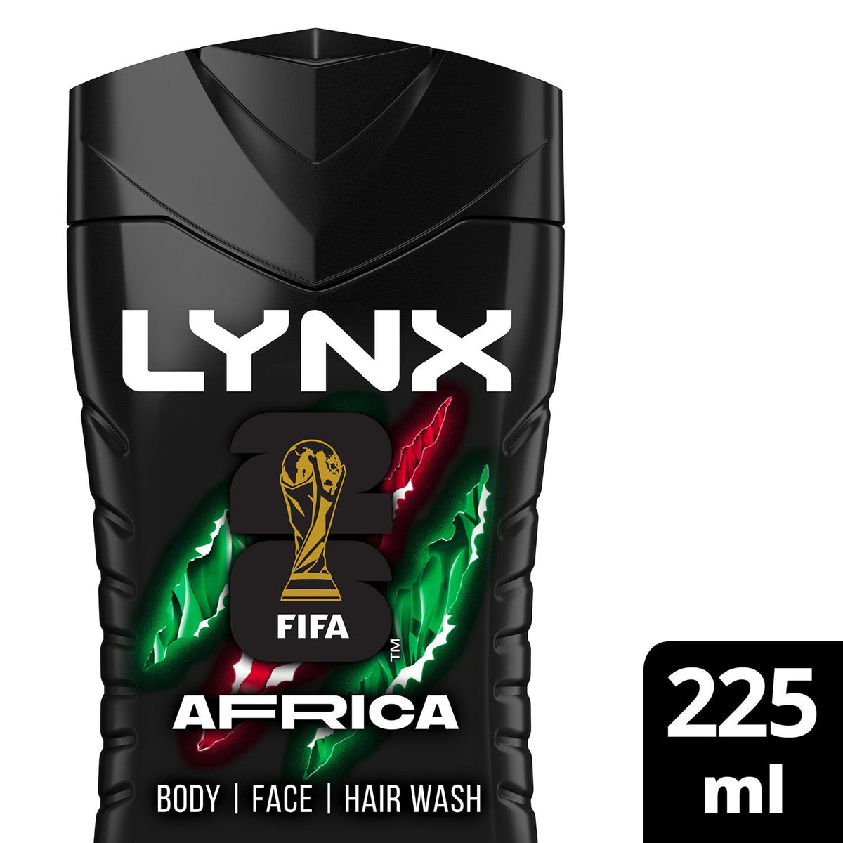 Limited Edition Fifa Africa 3in1 Body Wash 12h Refreshing Fragrance 225ml, 36 Pk | Set of 36