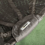 Hanging Chair W/ Metal Stand, Thick Cushion, Foldable Basket