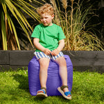 Outdoor Bean Cube Pouffe Bean Bag | Purple