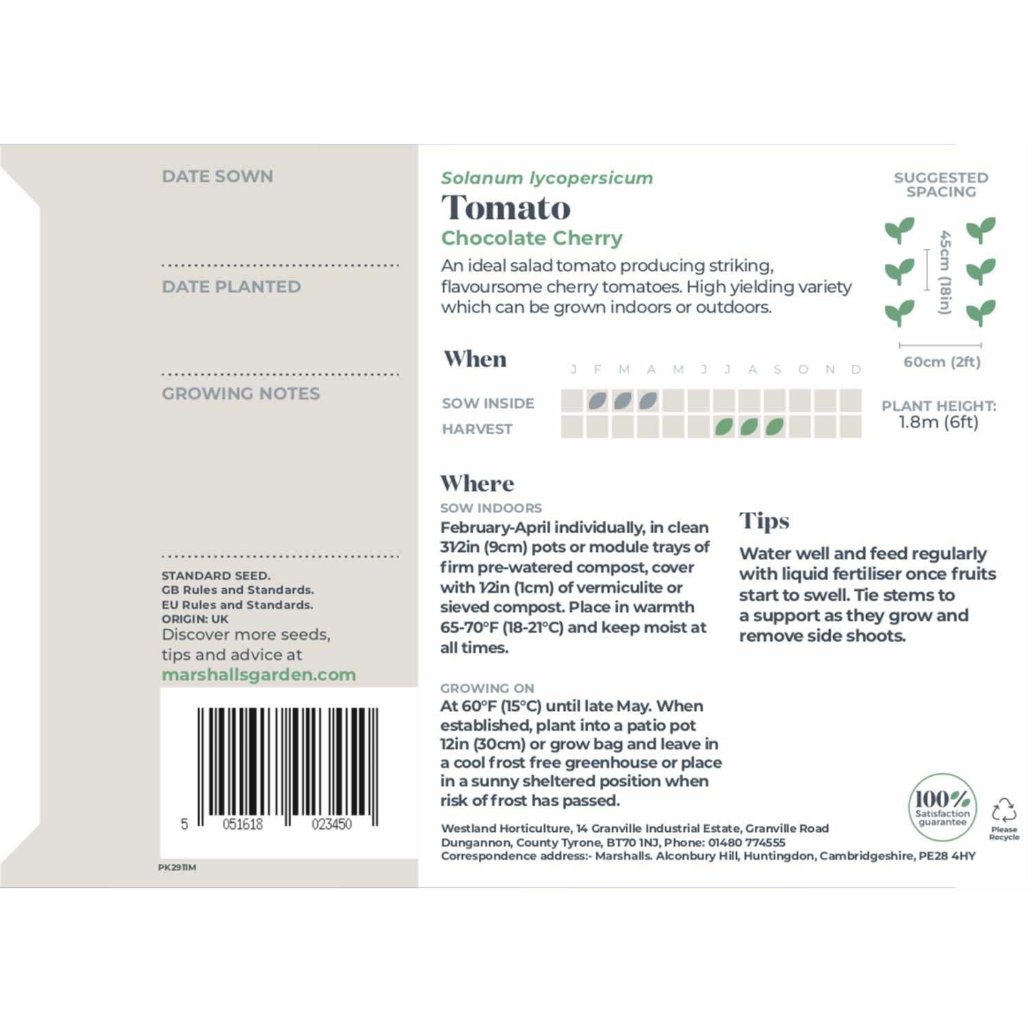 Tomato Chocolate Cherry Seeds | 10 Seeds