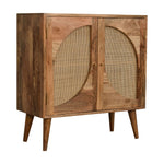 Artisan Furniture Solid Mango Wood Close-knit Leaf Cabinet