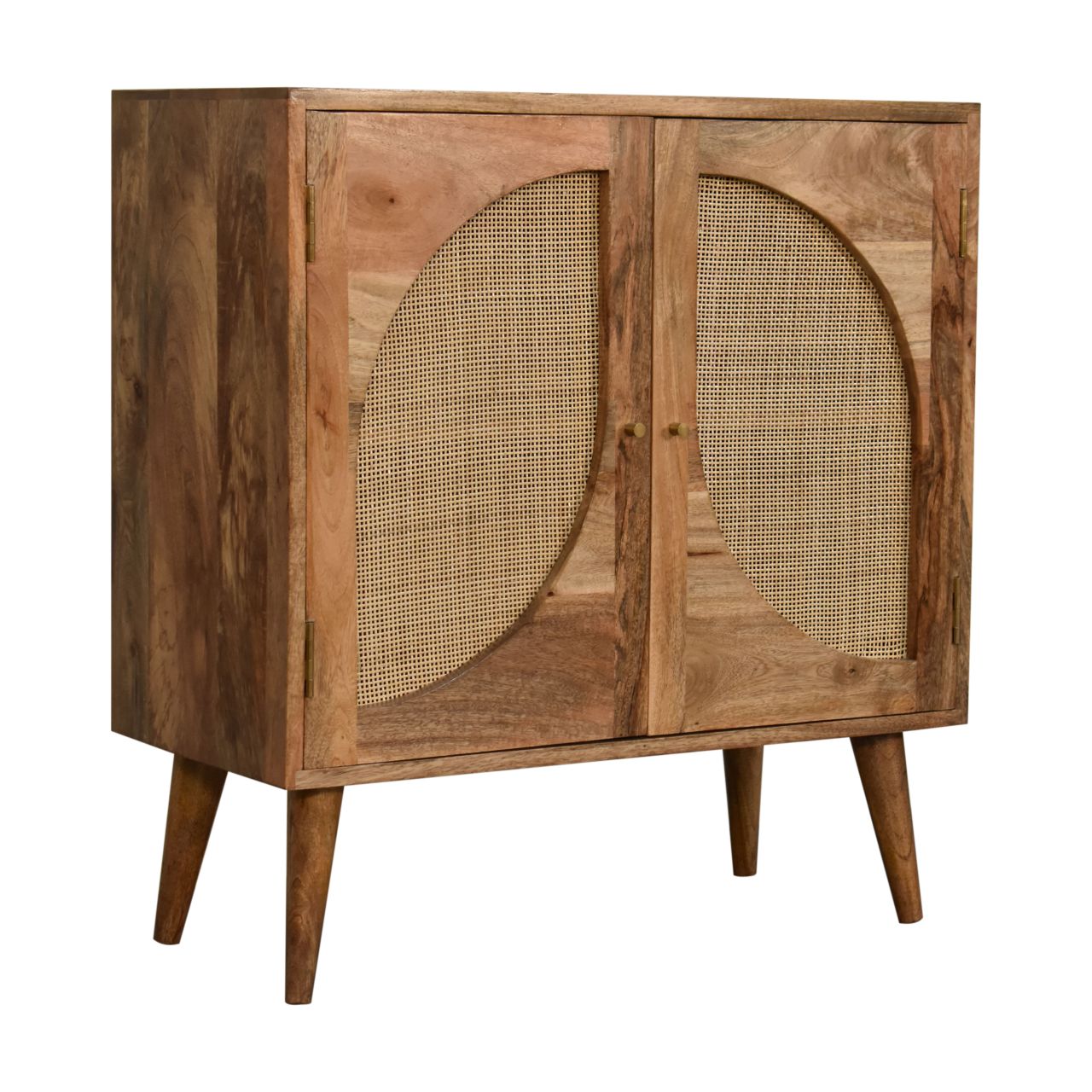Artisan Furniture Solid Mango Wood Close-knit Leaf Cabinet