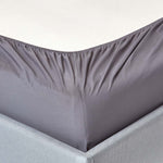 Egyptian Cotton Fitted Sheet 200 Tc | Single | Dark Grey