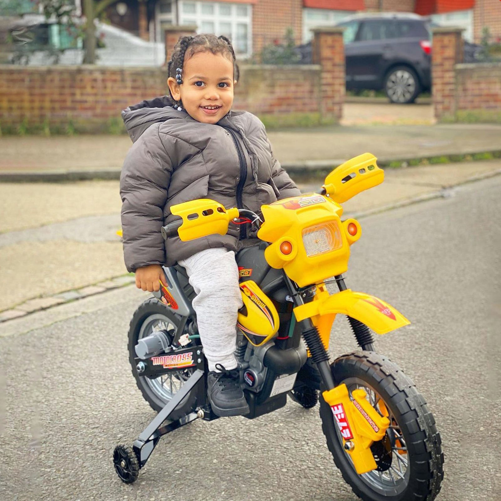 6v Kids Electric Motorbike Motorcycle Ride On For 3-6 Years | Yellow