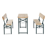Portable Folding Camping Picnic Table And 2 Benches