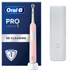 Pro 1 Electric Rechargeable Toothbrush 3 Modes With Travel Case, Pink