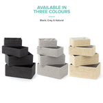 Livivo Set Of 4 Woven Paper Rope Storage Baskets