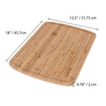 BlauKe Wood Cutting Board For Kitchen - 45x31cm Extra Large Bamboo Cutting Board With Juice Groove - Wooden Butcher Block