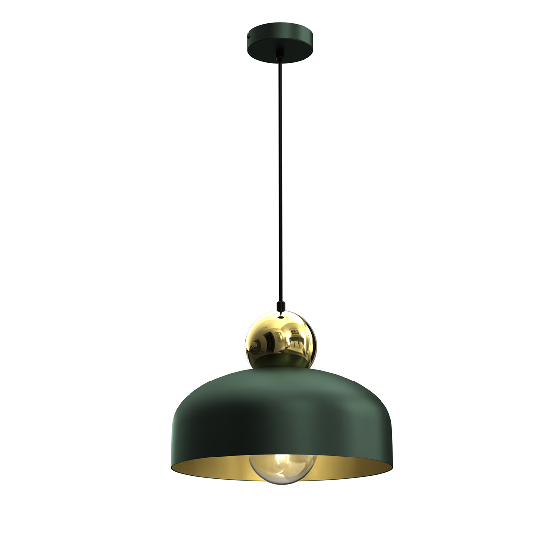 Harald Pendant Lamp 1xe27 A Stylish Hand Made 30cm Lamp | Green