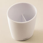 Toothbrush Holder, Matt White, Unique Design Soft Finish, Saku Collection
