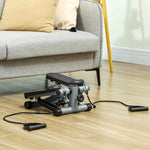 SPORTNOW Mini Stepper, Compact Step Machine Exerciser With Bands
